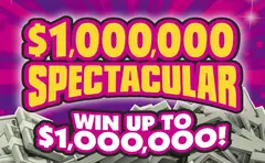$1,000,000 Spectacular $10 scratch-off ticket