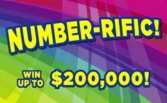 Number-rific! $5 scratch-off ticket