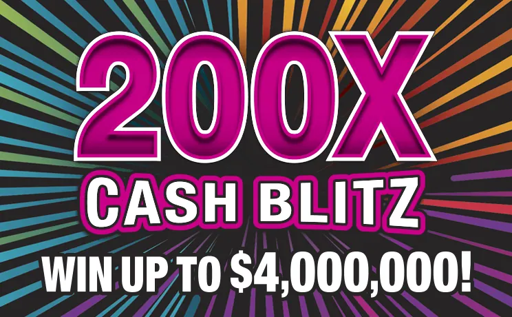 200X Cash Blitz $30 New Jersey scratch-off ticket