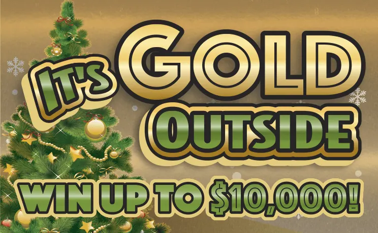 It's Gold Outside $2 New Jersey scratch-off ticket
