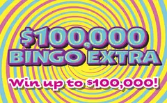 $100,000 Bingo Extra $5 scratch-off ticket