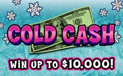 Cold Cash $2 scratch-off ticket