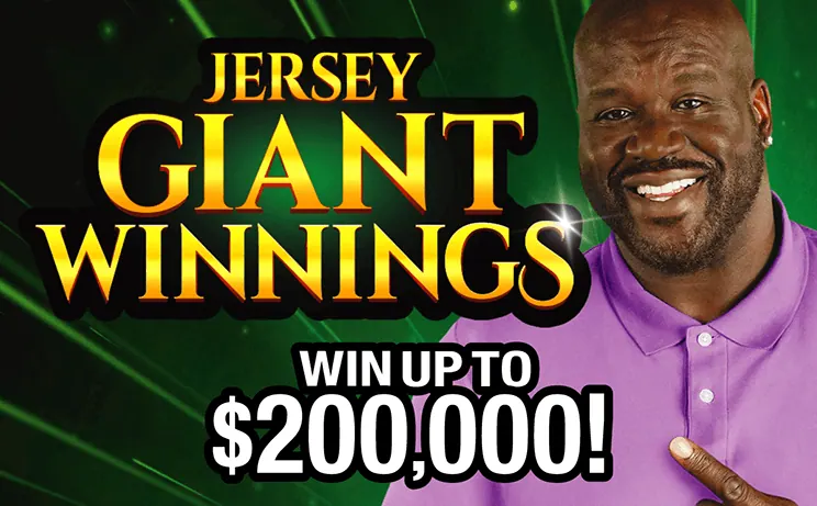 Jersey Giant Winnings $5 New Jersey scratch-off ticket