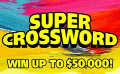 Super Crossword $5 scratch-off ticket