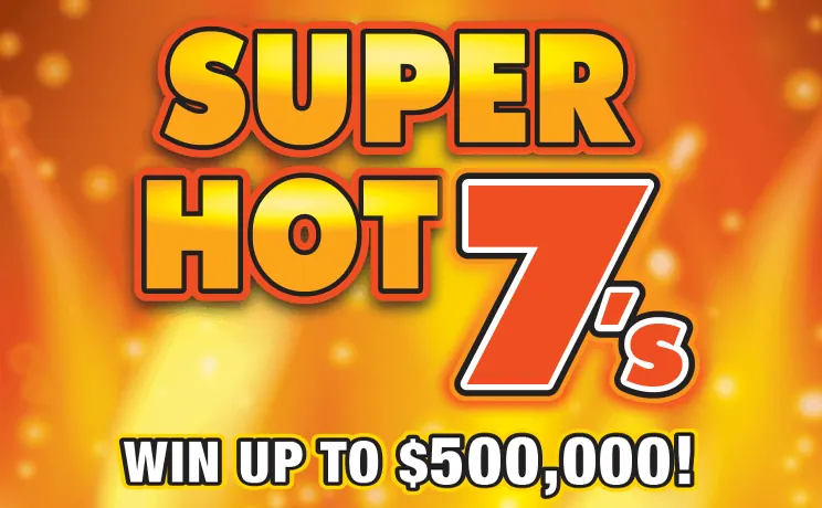 Super Hot 7's $10 New Jersey scratch-off ticket