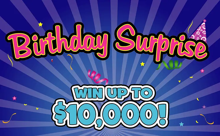 Birthday Surprise $2 New Jersey scratch-off ticket