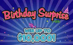Birthday Surprise $2 scratch-off ticket