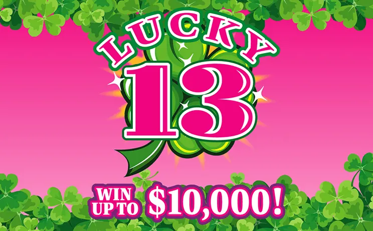 Lucky 13 $2 New Jersey scratch-off ticket