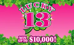 Lucky 13 $2 scratch-off ticket