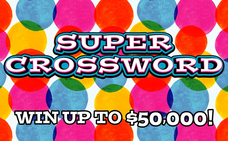 Super Crossword $5 New Jersey scratch-off ticket