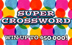 Super Crossword $5 scratch-off ticket