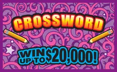 Crossword $3 scratch-off ticket