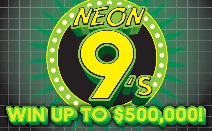 Neon 9's $10 New Jersey scratch-off ticket
