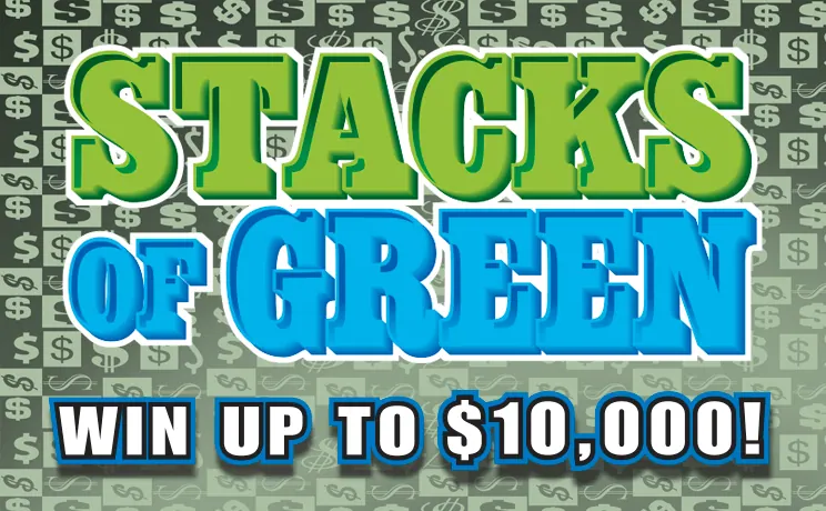 Stacks Of Green $2 New Jersey scratch-off ticket
