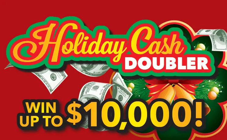 Holiday Cash Doubler $2 New Jersey scratch-off ticket