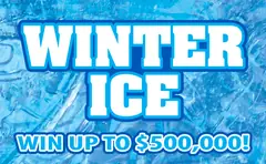 Winter Ice $10 scratch-off ticket