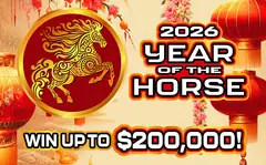 Year Of The Horse $5 scratch-off ticket