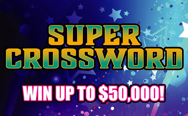 Super Crossword $5 New Jersey scratch-off ticket