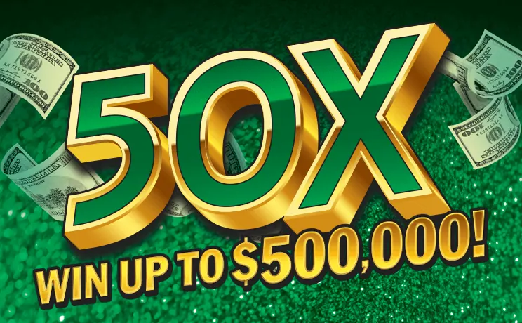 50X $10 New Jersey scratch-off ticket