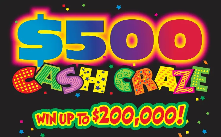 $500 Cash Craze $5 New Jersey scratch-off ticket