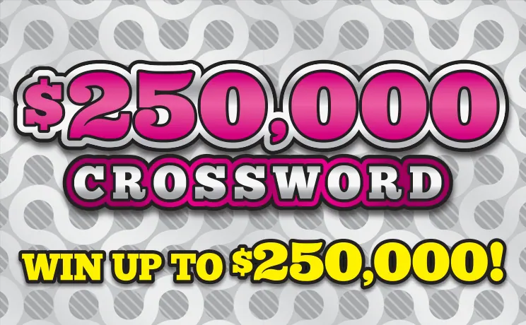 $250,000 Crossword $10 New Jersey scratch-off ticket