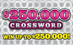 $250,000 Crossword $10 scratch-off ticket