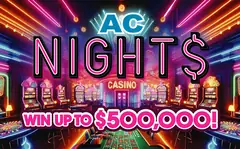 AC Night$ $10 scratch-off ticket