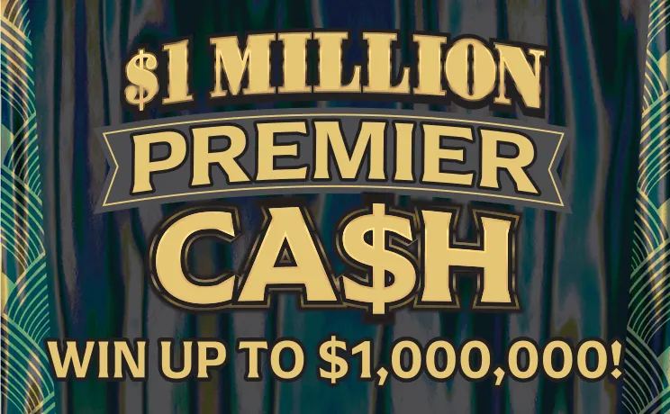 $1 Million Premier Ca$h $20 New Jersey scratch-off ticket