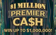 $1 Million Premier Ca$h $20 scratch-off ticket (image: New Jersey Lottery)