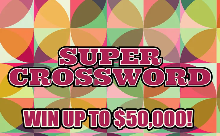Super Crossword $5 New Jersey scratch-off ticket