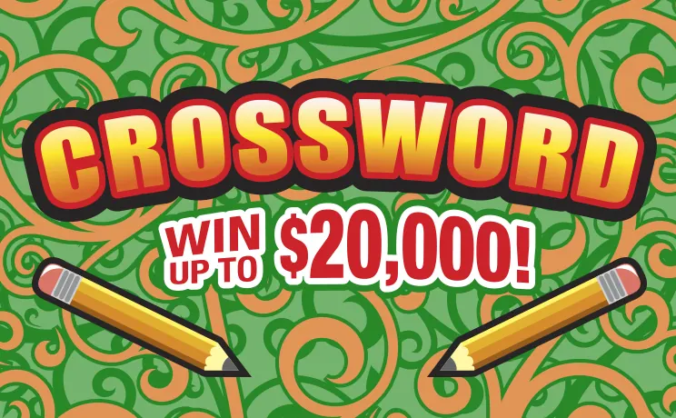 Crossword $3 New Jersey scratch-off ticket