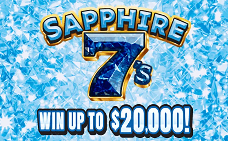 Sapphire 7's $2 New Jersey scratch-off ticket