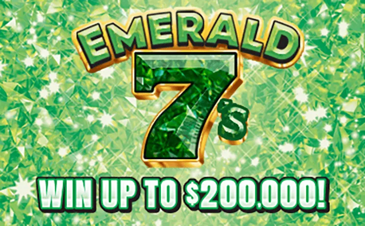 Emerald 7's $5 New Jersey scratch-off ticket