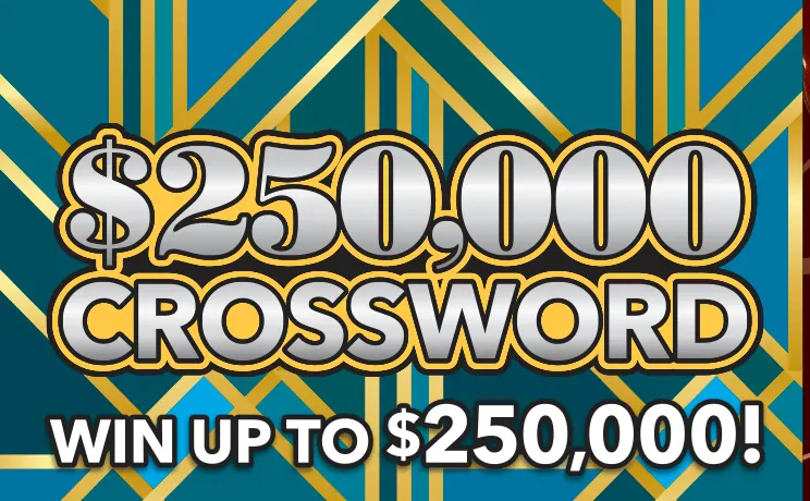 $250,000 Crossword $10 New Jersey scratch-off ticket