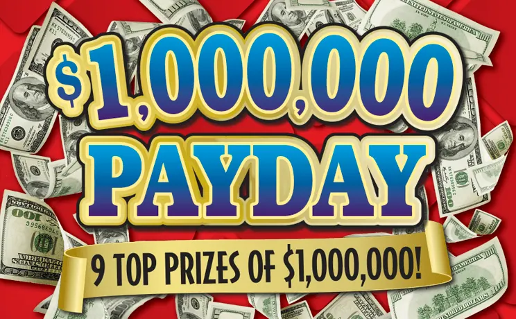 $1,000,000 Payday $30 New Jersey scratch-off ticket