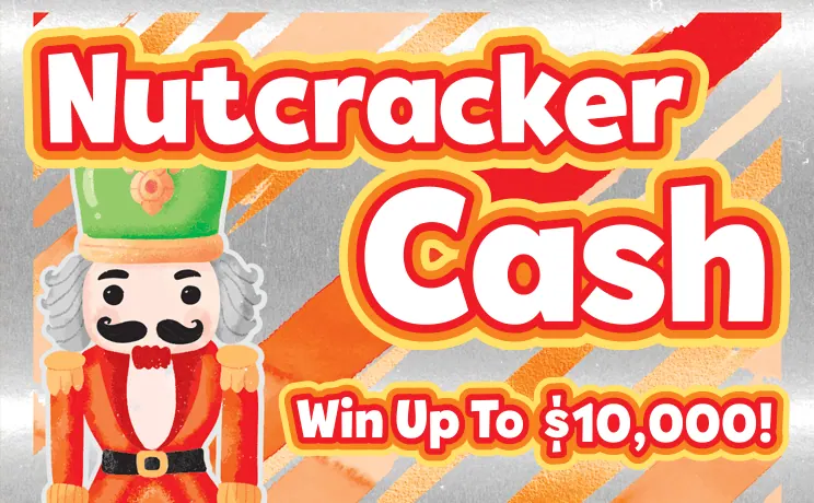 Nutcracker Cash $2 New Jersey scratch-off ticket