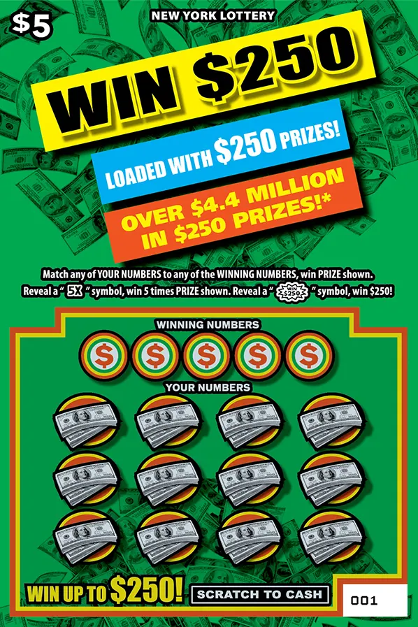 Win $250 $5 New York scratch-off ticket