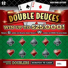 Double Deuces $2 scratch-off ticket