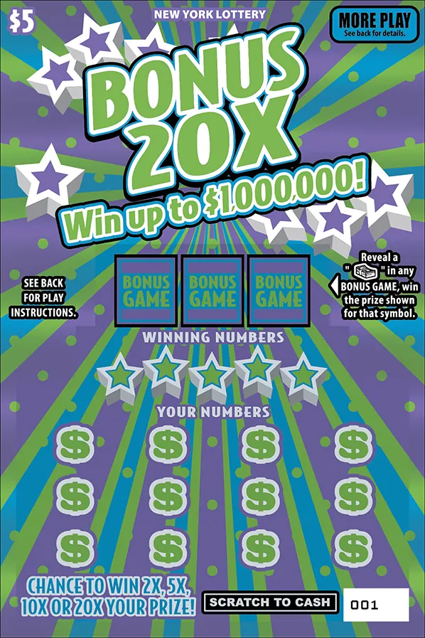 Bonus 20X $5 New York scratch-off ticket