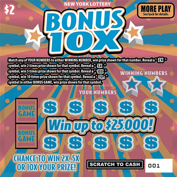 Bonus 10X $2 New York scratch-off ticket