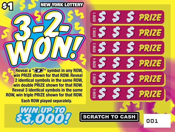 3-2-Won! $1 New York scratch-off ticket