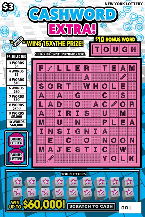 Cashword Extra! $3 New York scratch-off ticket