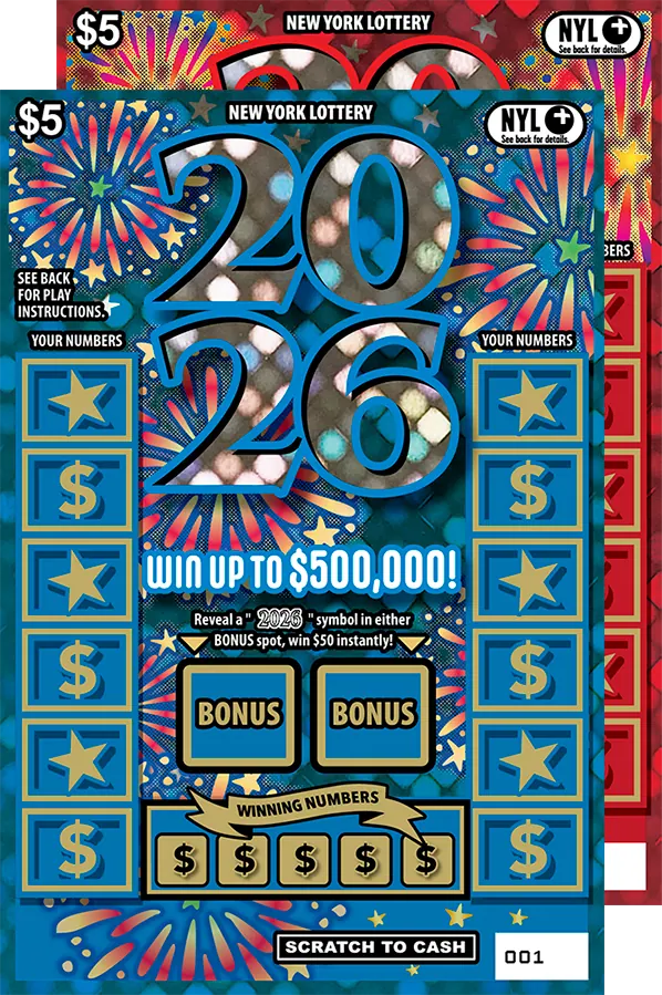 2026 $5 New York scratch-off ticket