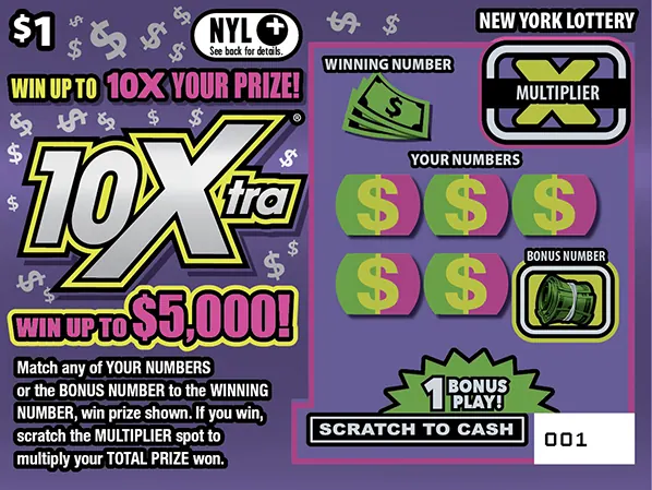 10Xtra $1 New York scratch-off ticket