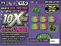 10Xtra $1 scratch-off ticket
