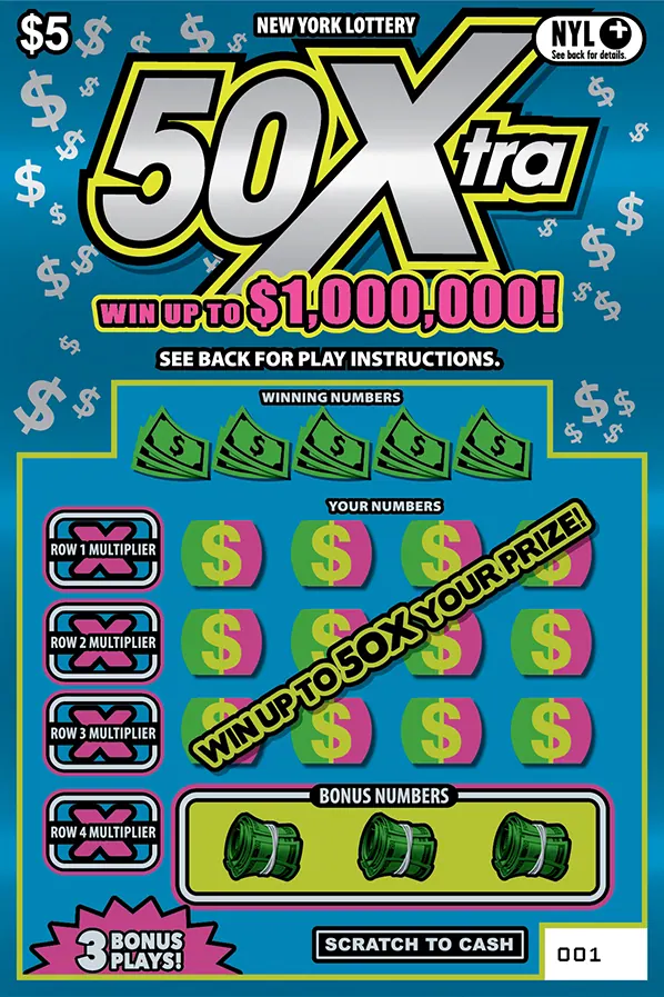50Xtra $5 New York scratch-off ticket