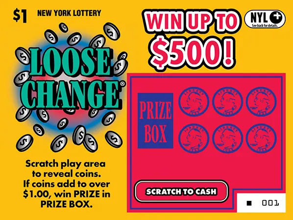Loose Change $1 New York scratch-off ticket