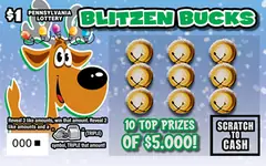 Reindeer Games $1 scratch-off ticket