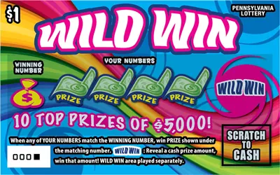 Wild Win $1 Pennsylvania scratch-off ticket