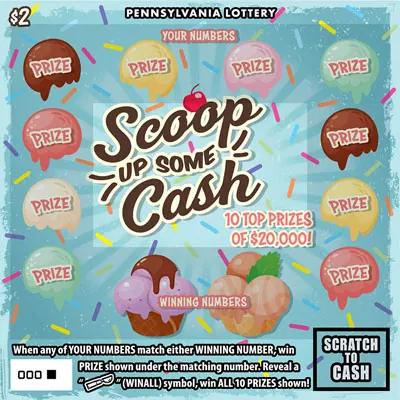 Scoop Up Some Cash $2 Pennsylvania scratch-off ticket